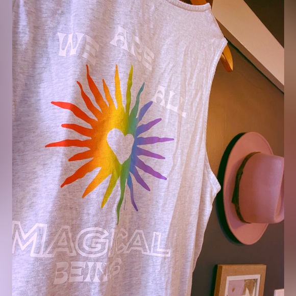 Levi’s Pride Month Equality “We Are All Magical Beings” Tank🧡💙💜🩷 - Picture 3 of 6